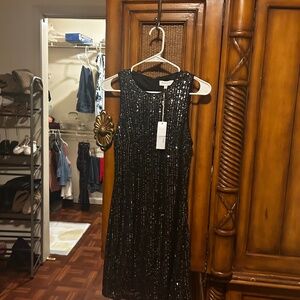 Black Sequin Gilli Dress